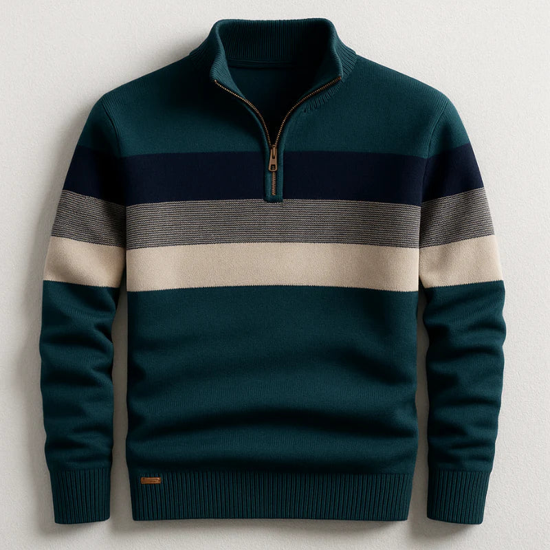 RidgeStripe Quarter-Zip