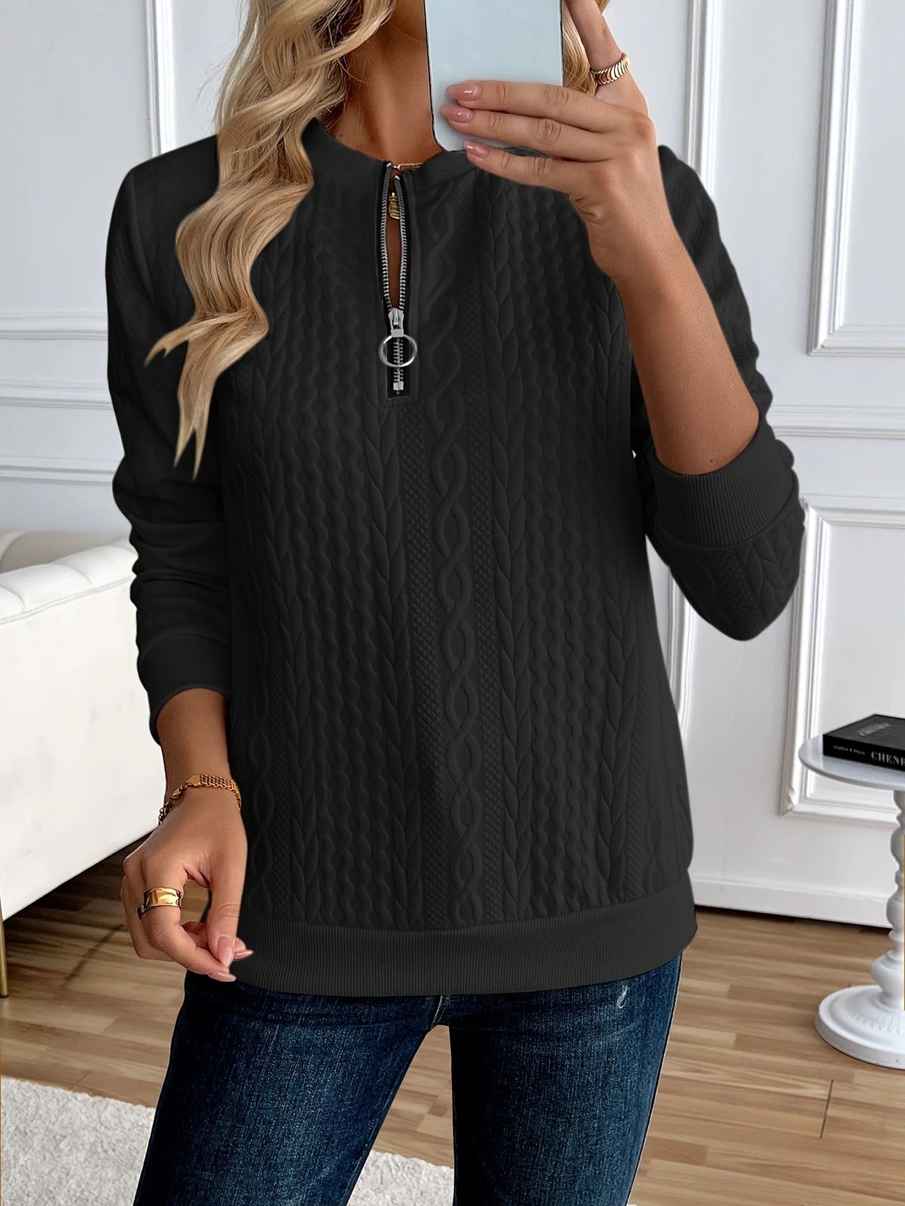 The Ivory Belle Quarter Zip