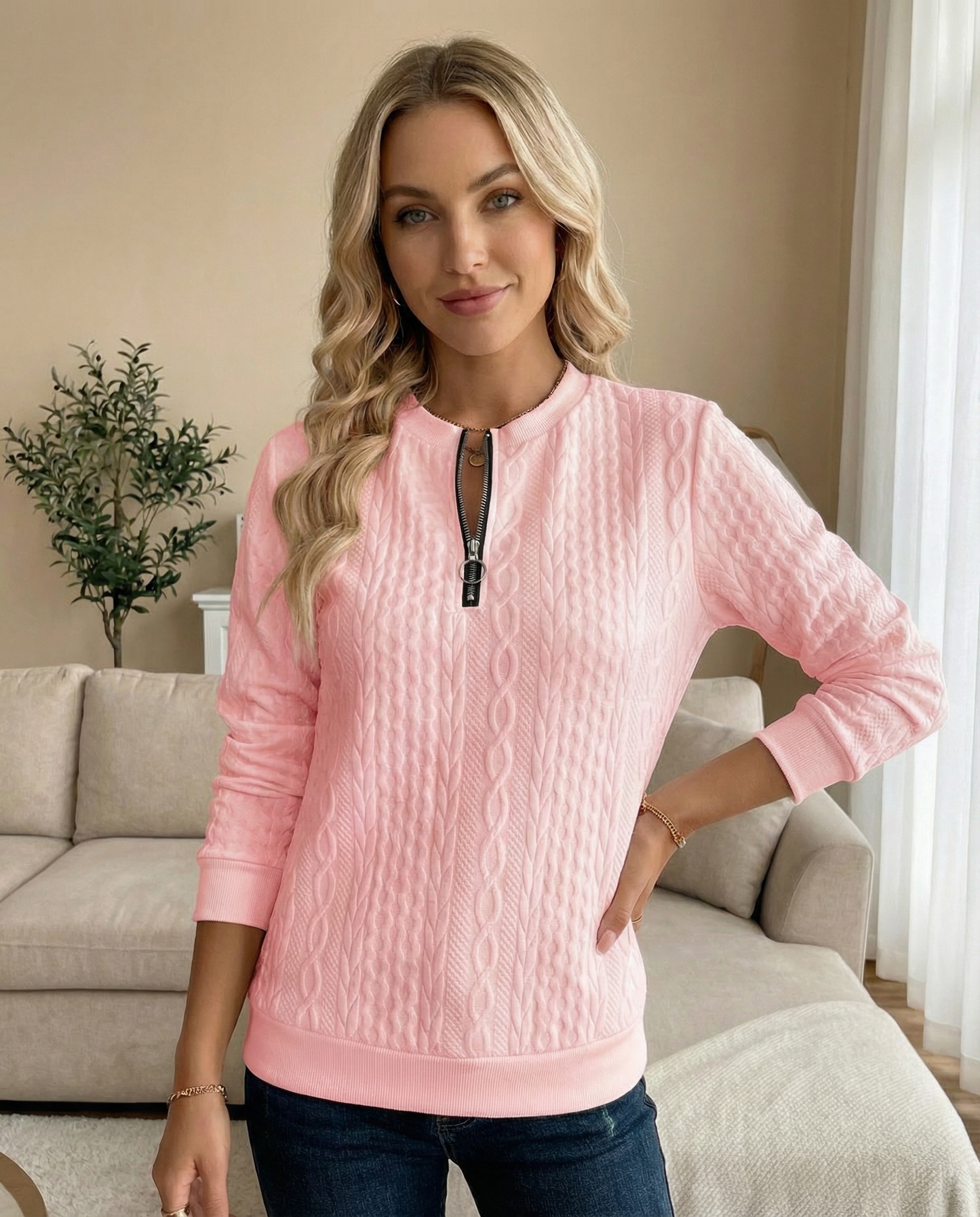 The Ivory Belle Quarter Zip